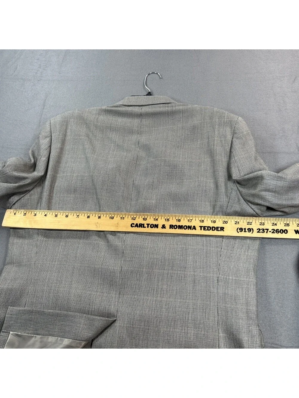 Ralph Lauren 43R Men’s Gray Silk & Wool Blazer 2 Button Business Casual Formal